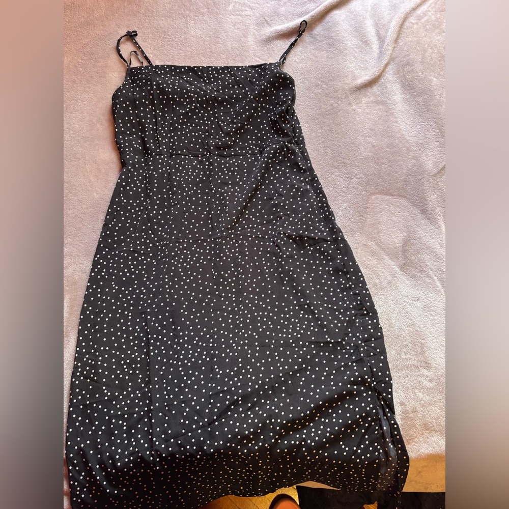 Missguided Black and White Polka Dot Dress